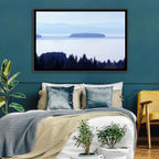 Dalarna Mist with Lighthouse Wall Art