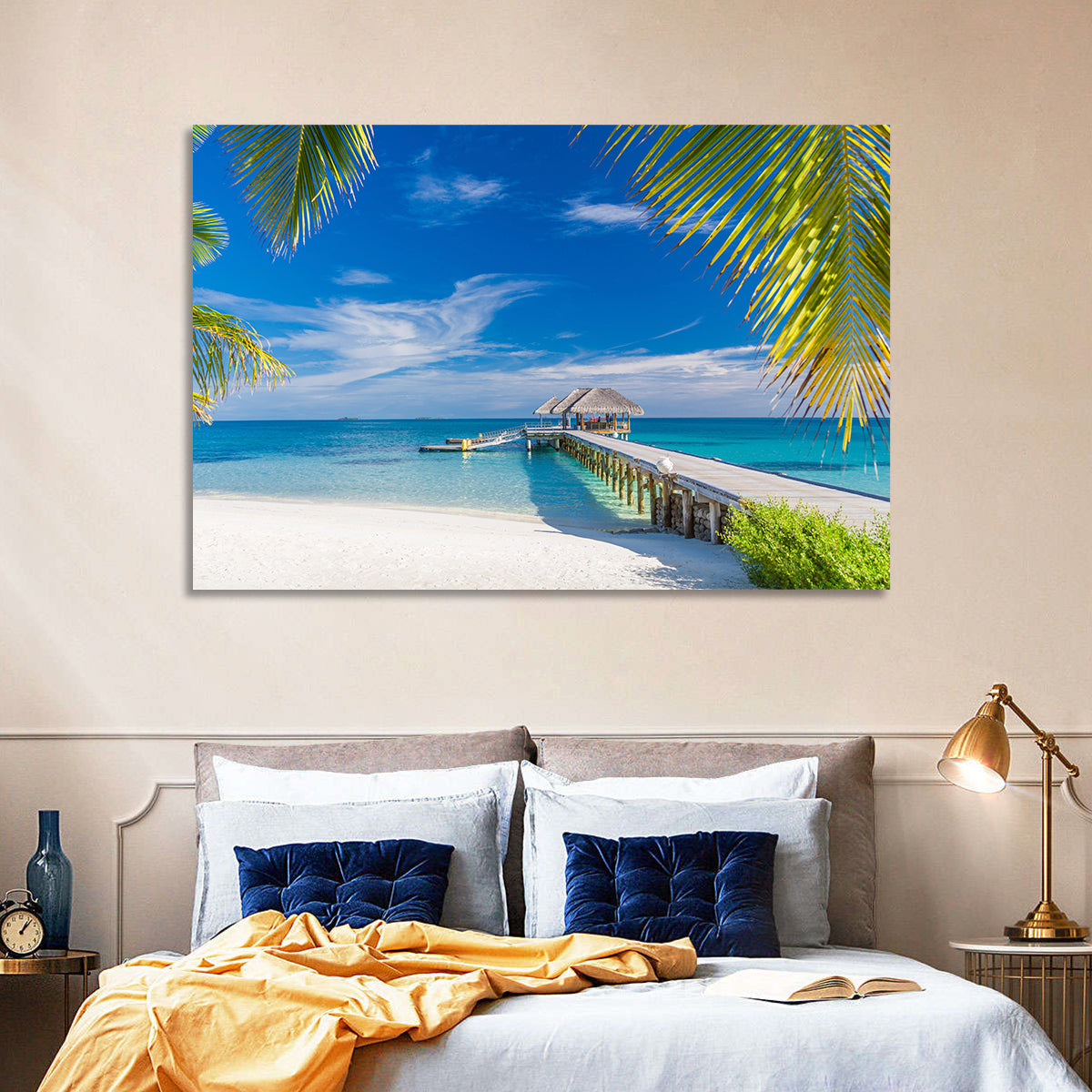 Maldives Overwater Pier Wall Art