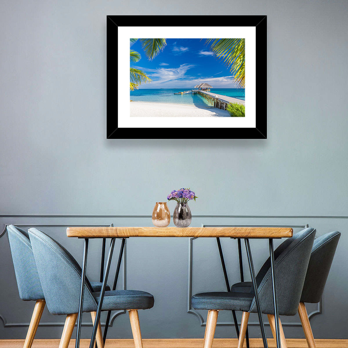 Maldives Overwater Pier Wall Art