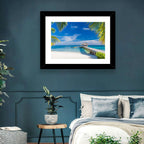 Maldives Overwater Pier Wall Art