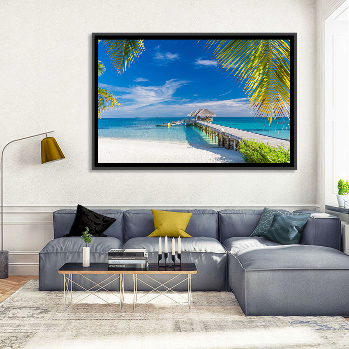 Maldives Overwater Pier Wall Art