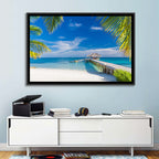 Maldives Overwater Pier Wall Art