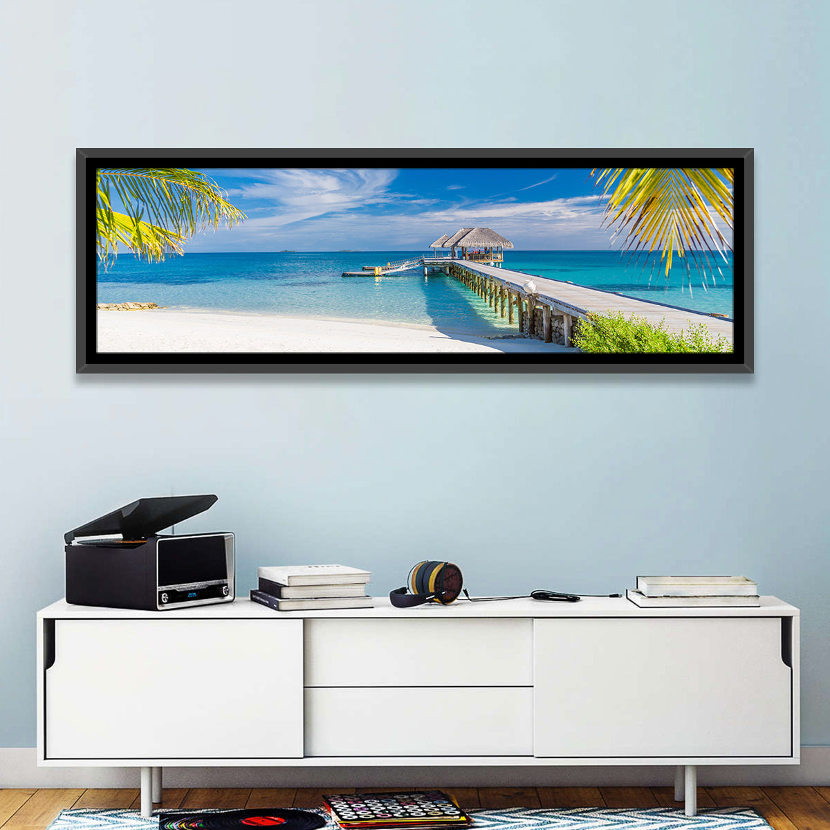Maldives Overwater Pier Wall Art