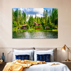 Finnish Lakeside Cottages Wall Art