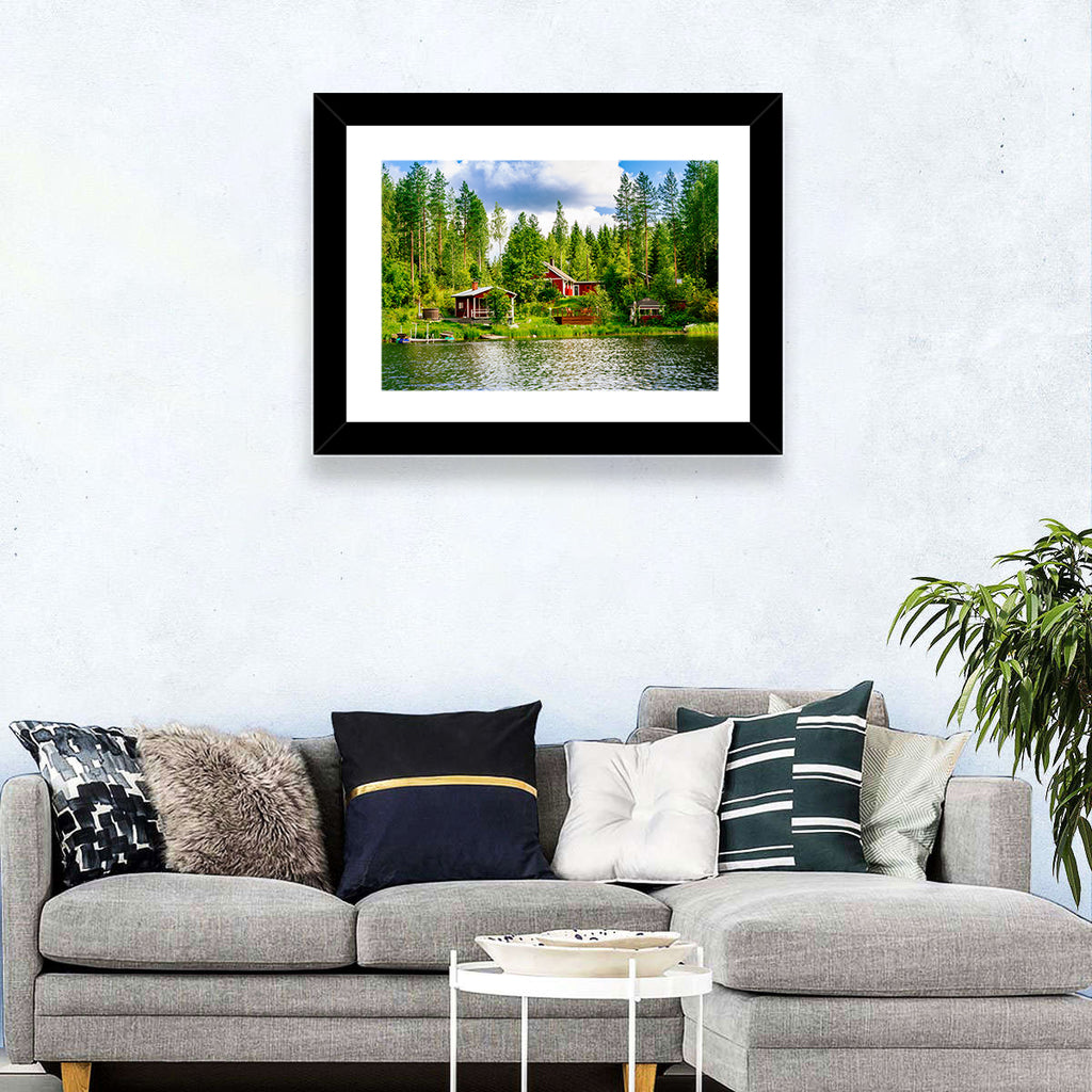 Finnish Lakeside Cottages Wall Art