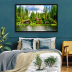 Finnish Lakeside Cottages Wall Art
