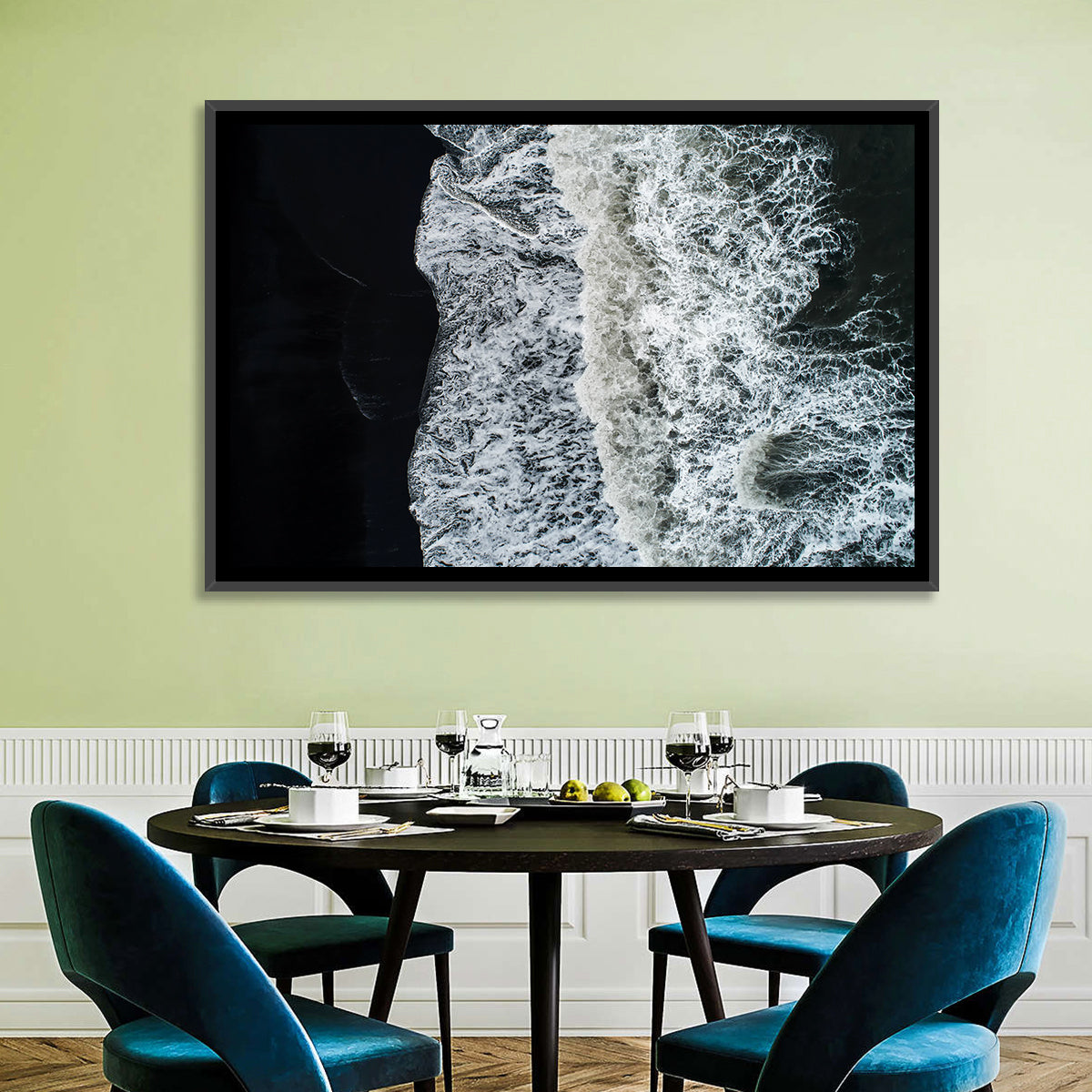 Black Sand Beach Wall Art