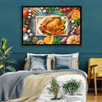 Harvest Roast Turkey Centerpiece Wall Art