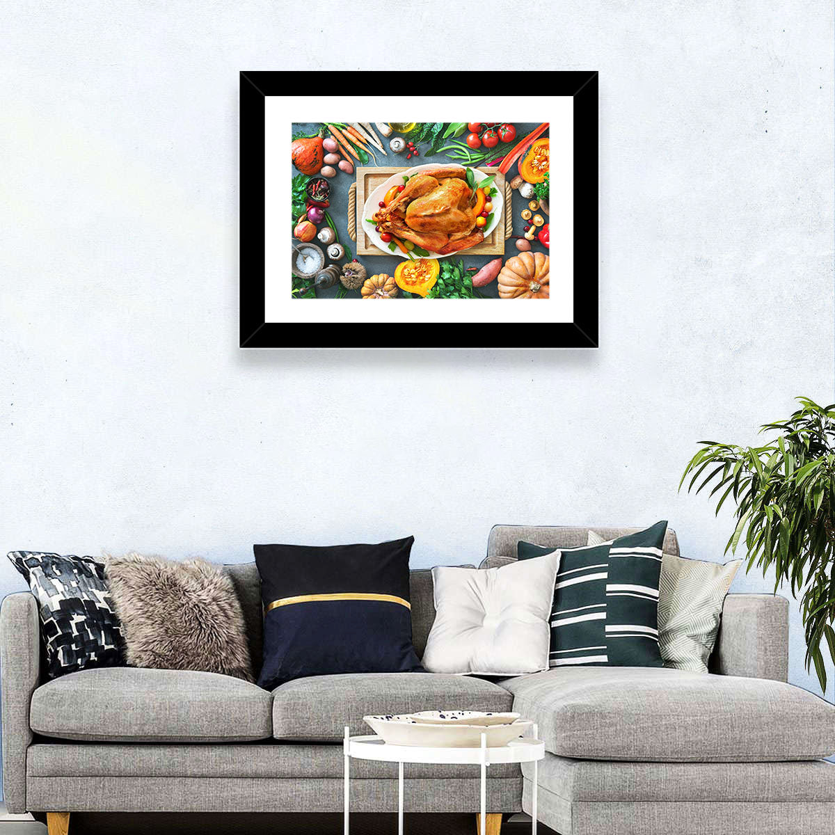 Harvest Roast Turkey Centerpiece Wall Art