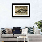 Golden Marbled Texture Wall Art