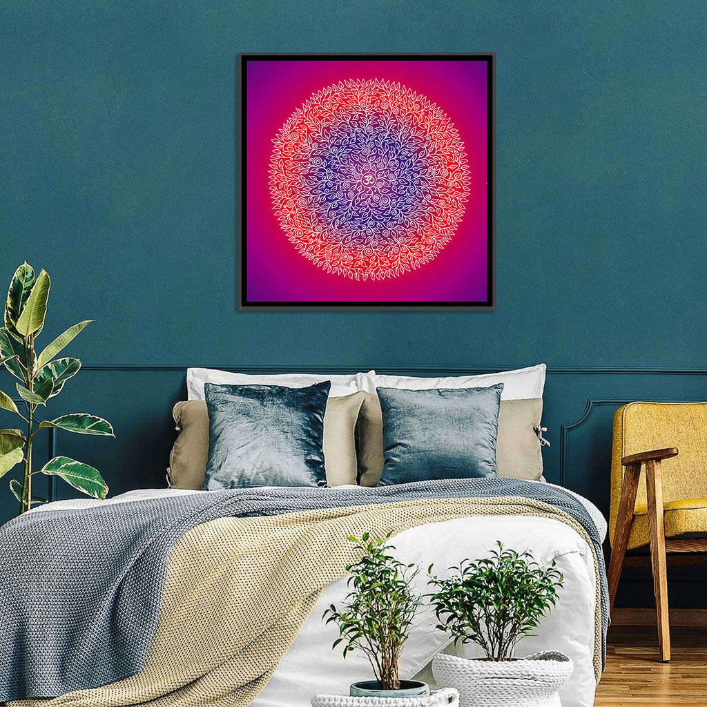 Botanical Om Mandala Wall Art