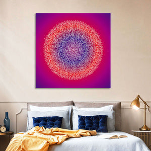 Colorful Circular Mandala Wall Art