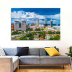 Mobile Skyline with Rsa Battle House Tower Wall Art