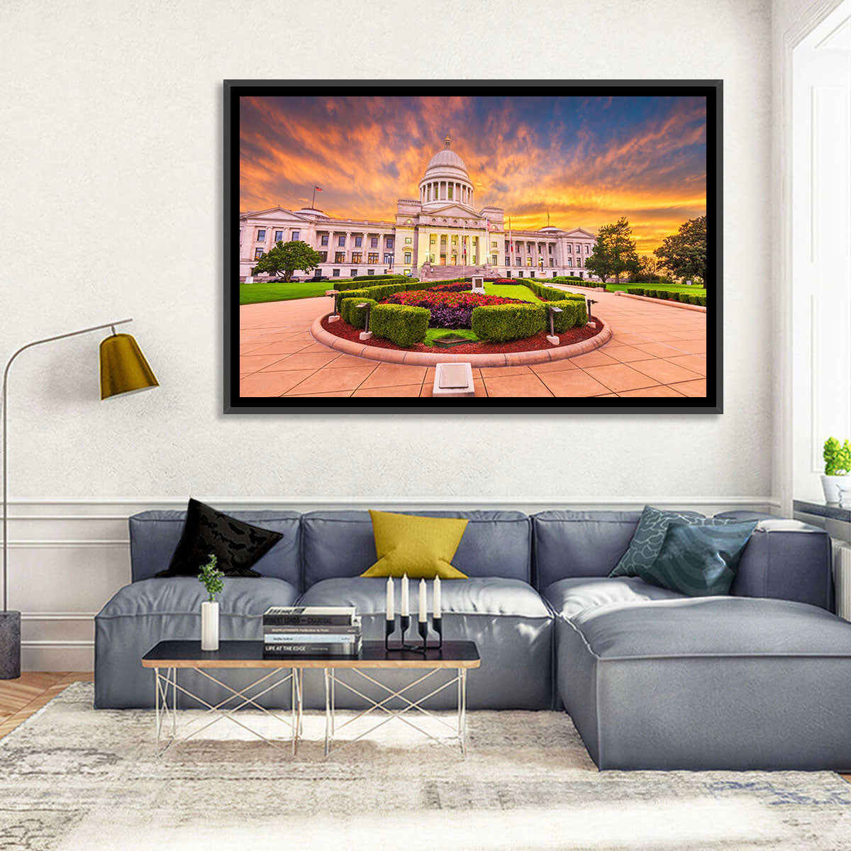 Arkansas State Capitol at Sunset Wall Art