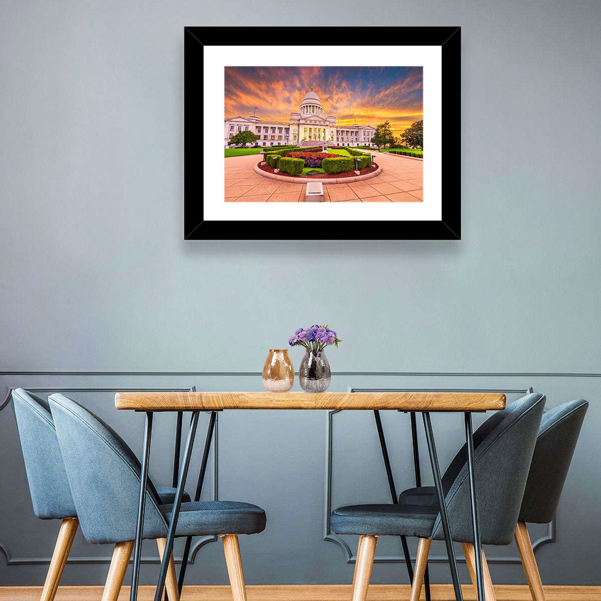 Arkansas State Capitol at Sunset Wall Art in a room, landscape