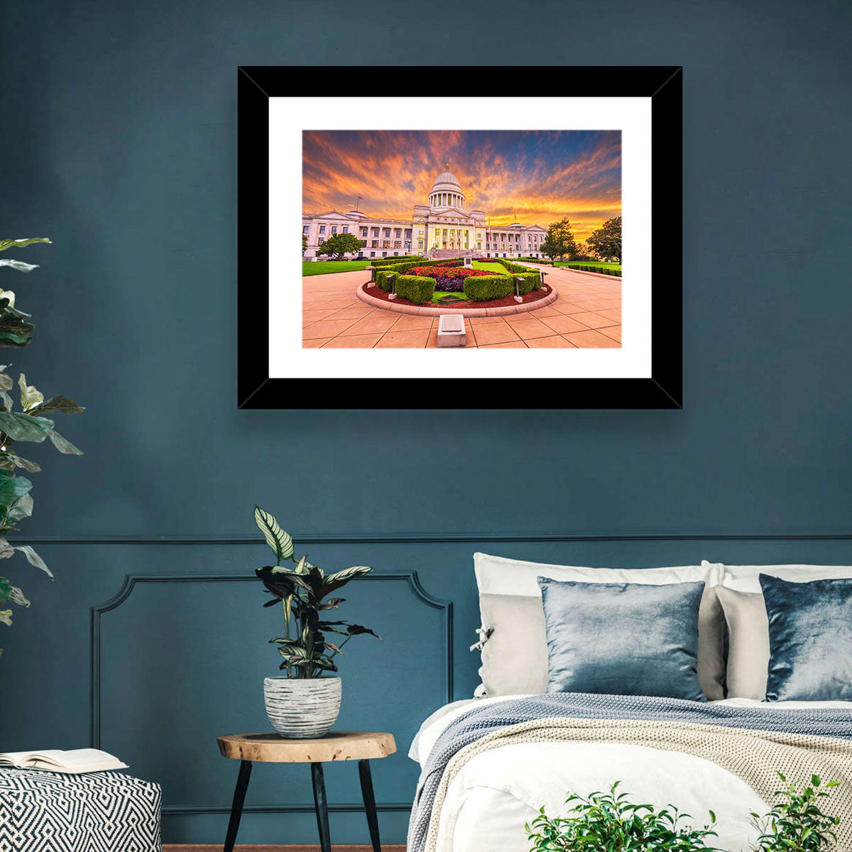 Arkansas State Capitol at Sunset Wall Art