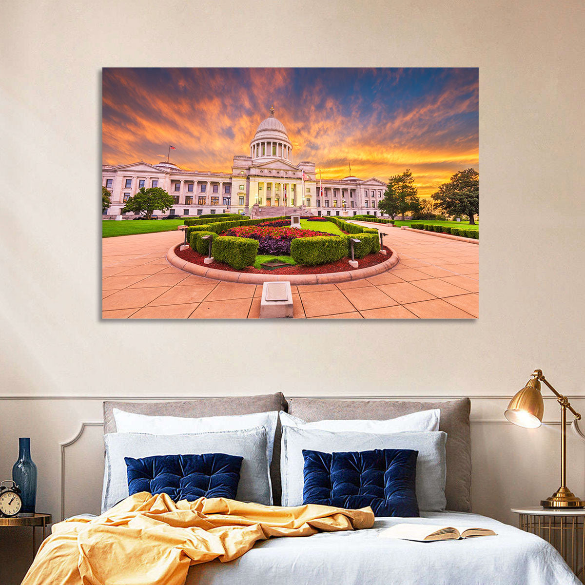 Arkansas State Capitol at Sunset Wall Art