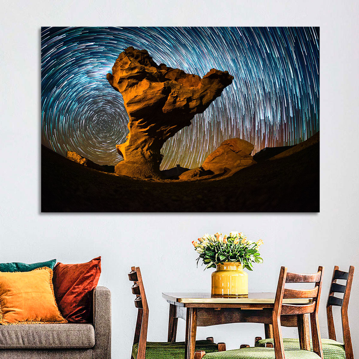 Arbol De Piedra Night Sky Wall Art
