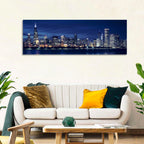 Chicago Night Skyline with Willis Tower Wall Art