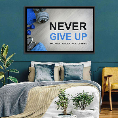 Never Give Up Wall Art