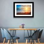 Golden Sea Sunset Wall Art
