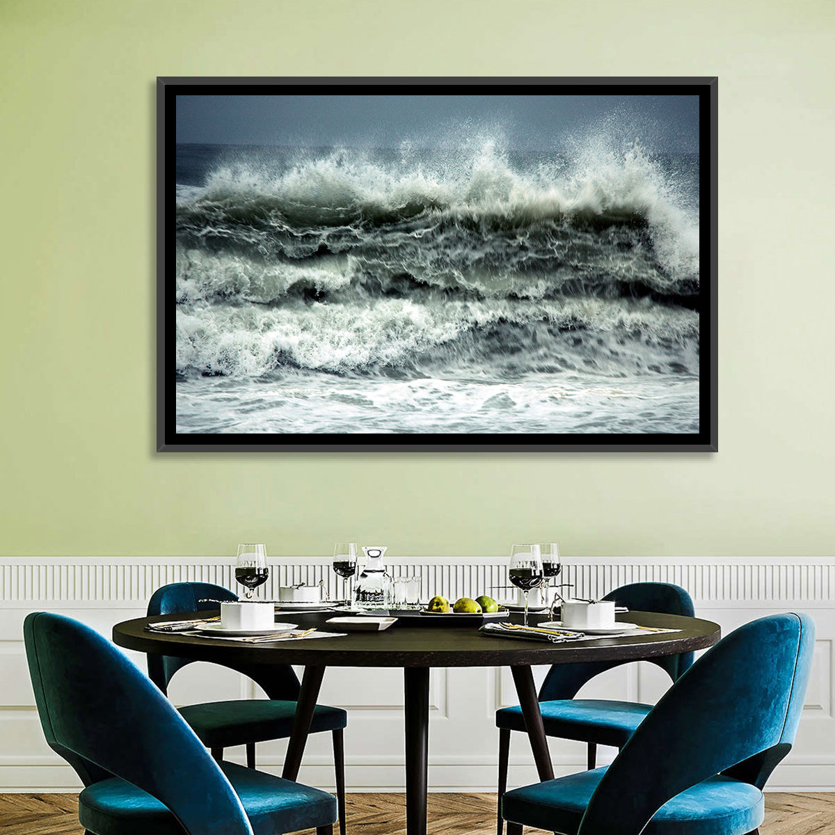 Stormy Coastline Wave Wall Art