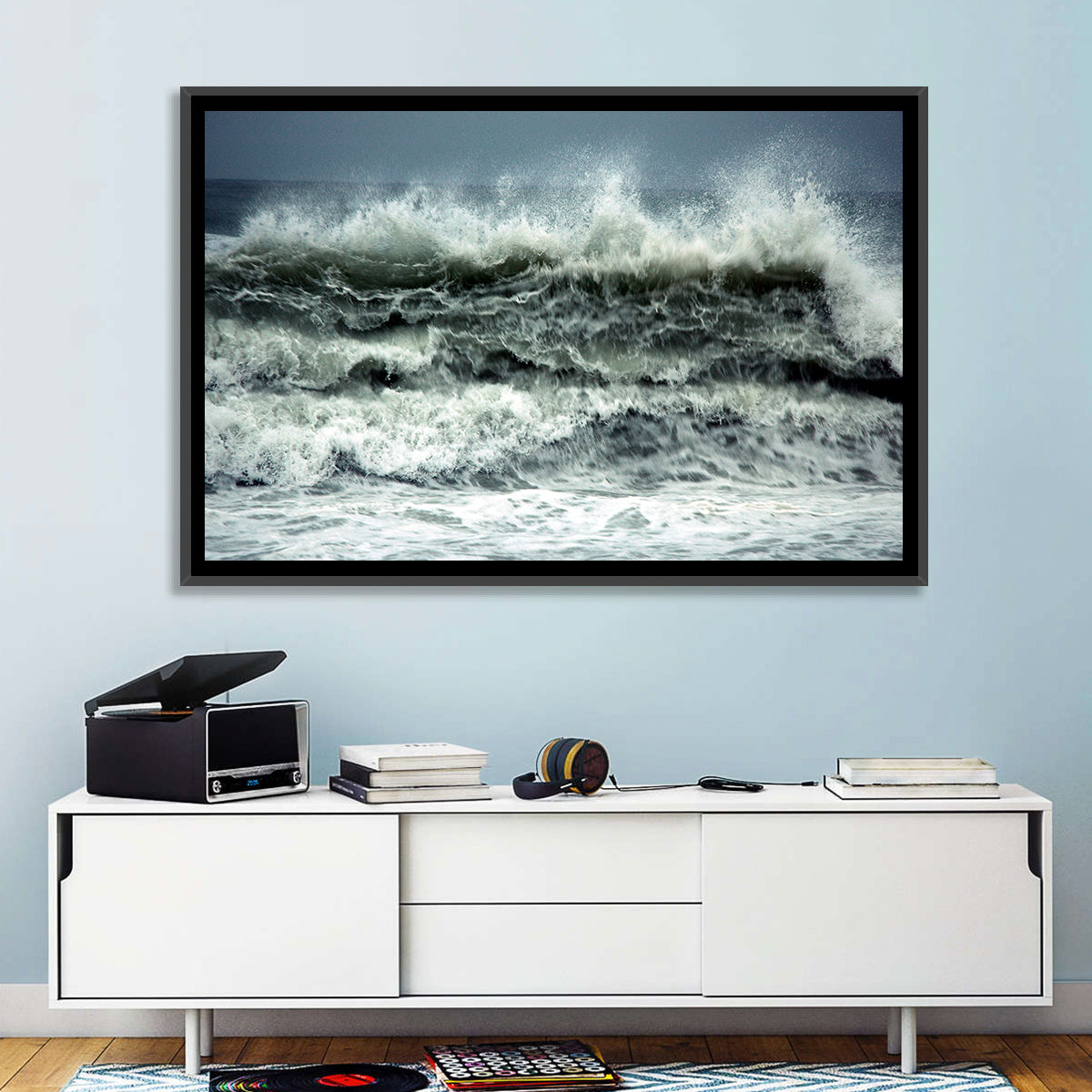 Stormy Coastline Wave Wall Art