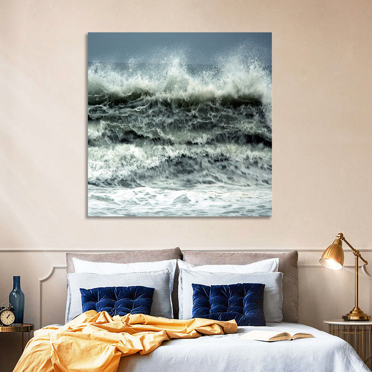 Stormy Coastline Wave Wall Art
