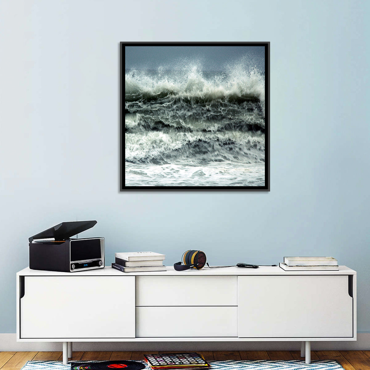 Stormy Coastline Wave Wall Art