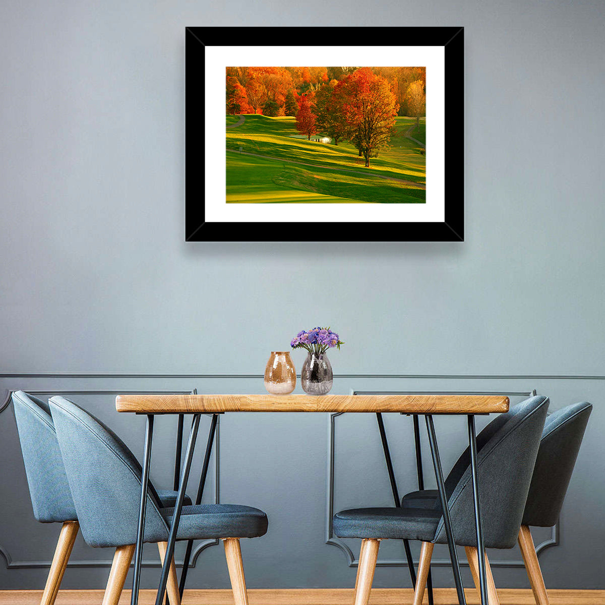 Golden Hour Golf Course Wall Art