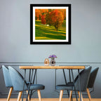 Golden Hour Golf Course Wall Art