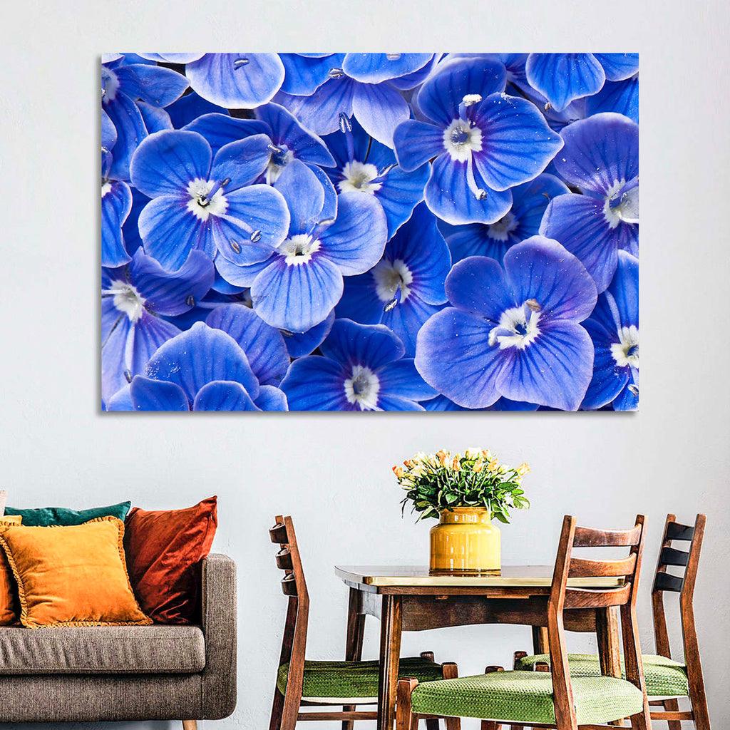 Blue Wildflower Close-up Wall Art