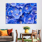 Blue Wildflower Close-up Wall Art