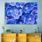 Blue Wildflower Close-up Wall Art