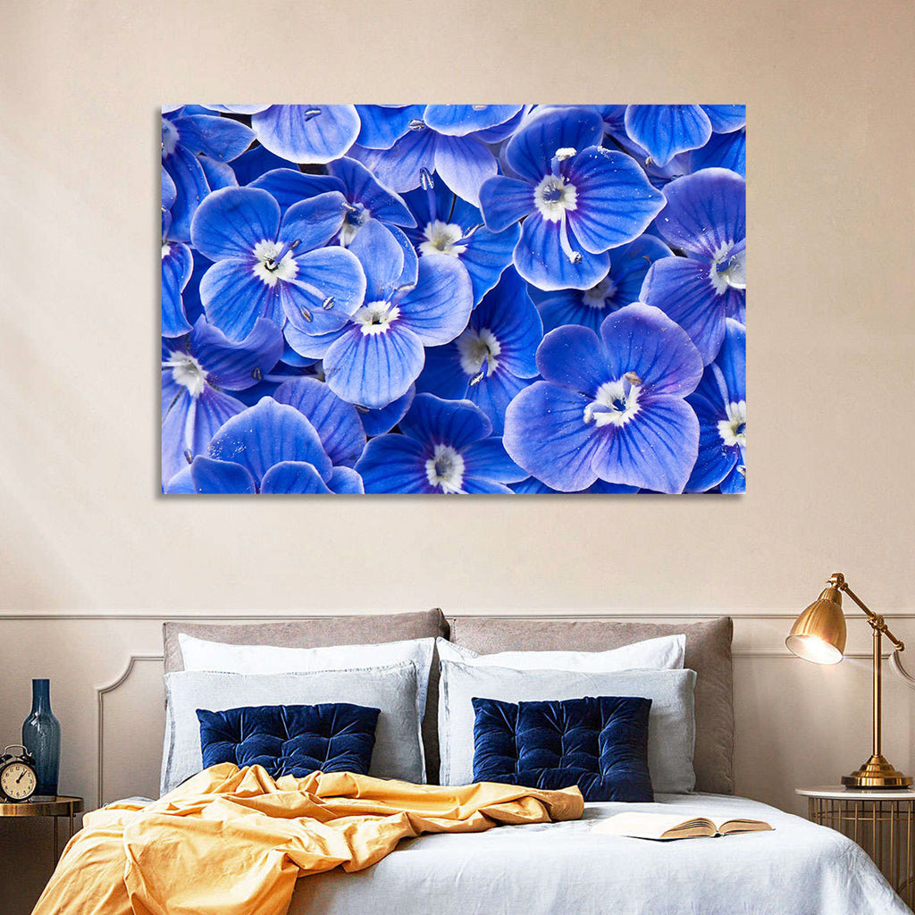Blue Wildflower Close-up Wall Art