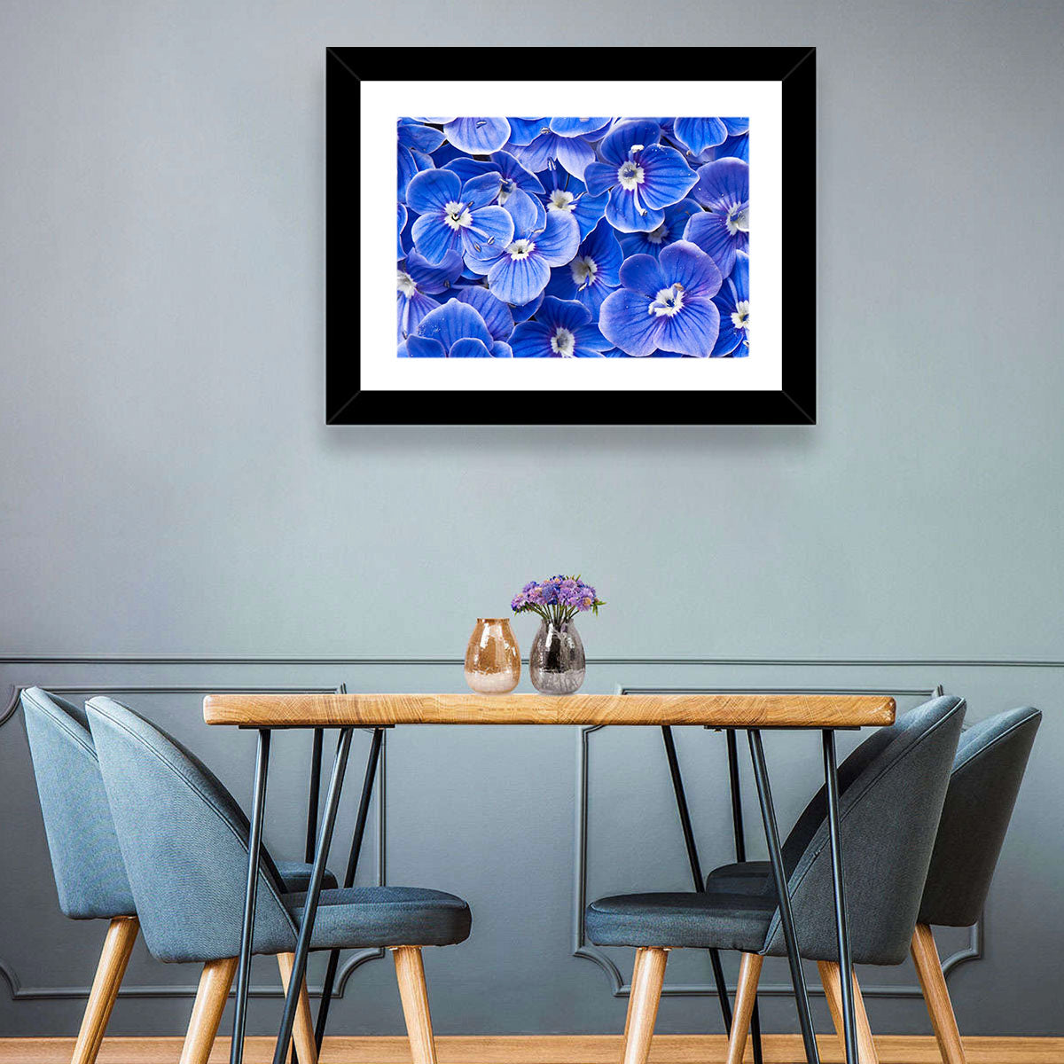 Blue Wildflower Close-up Wall Art