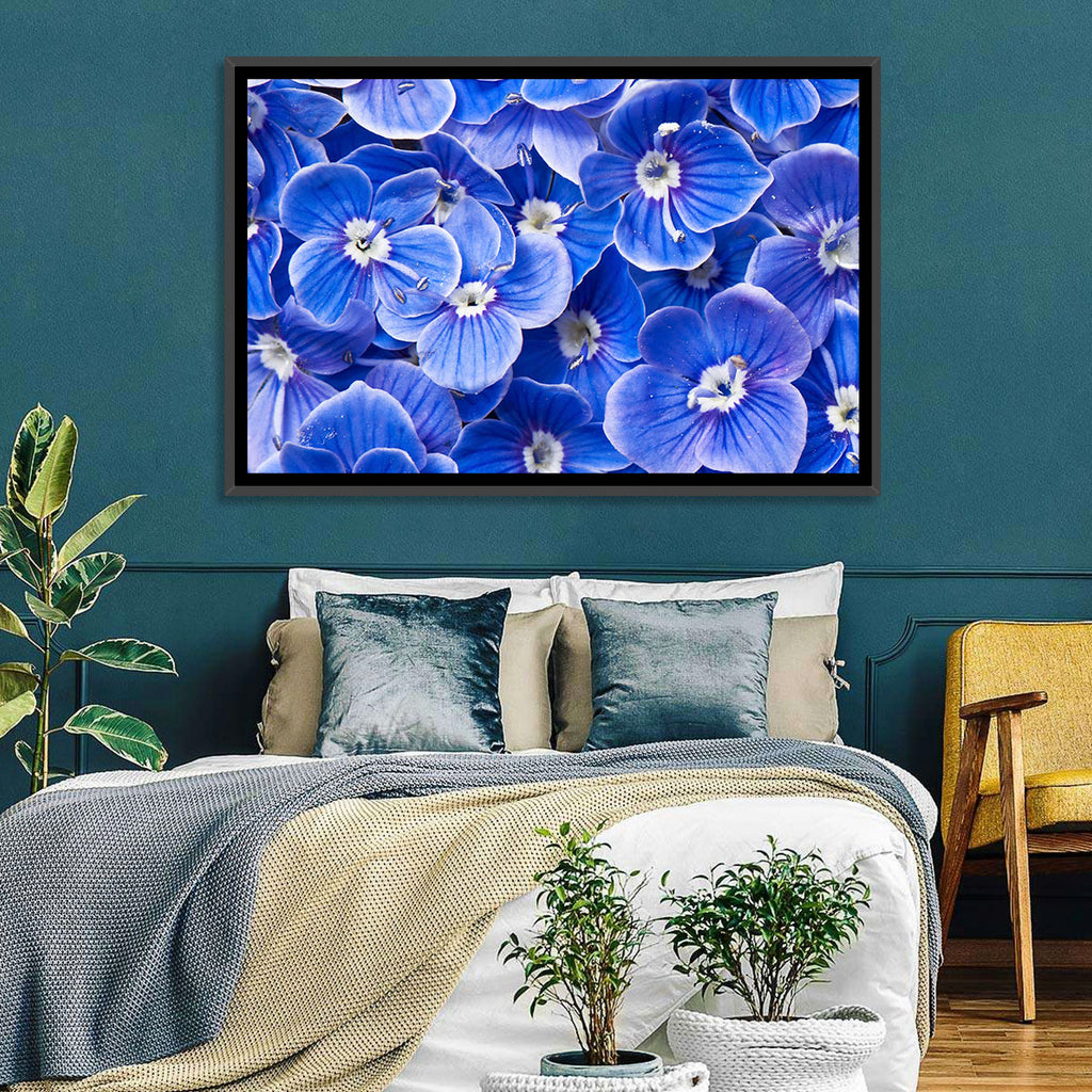 Blue Wildflower Close-up Wall Art