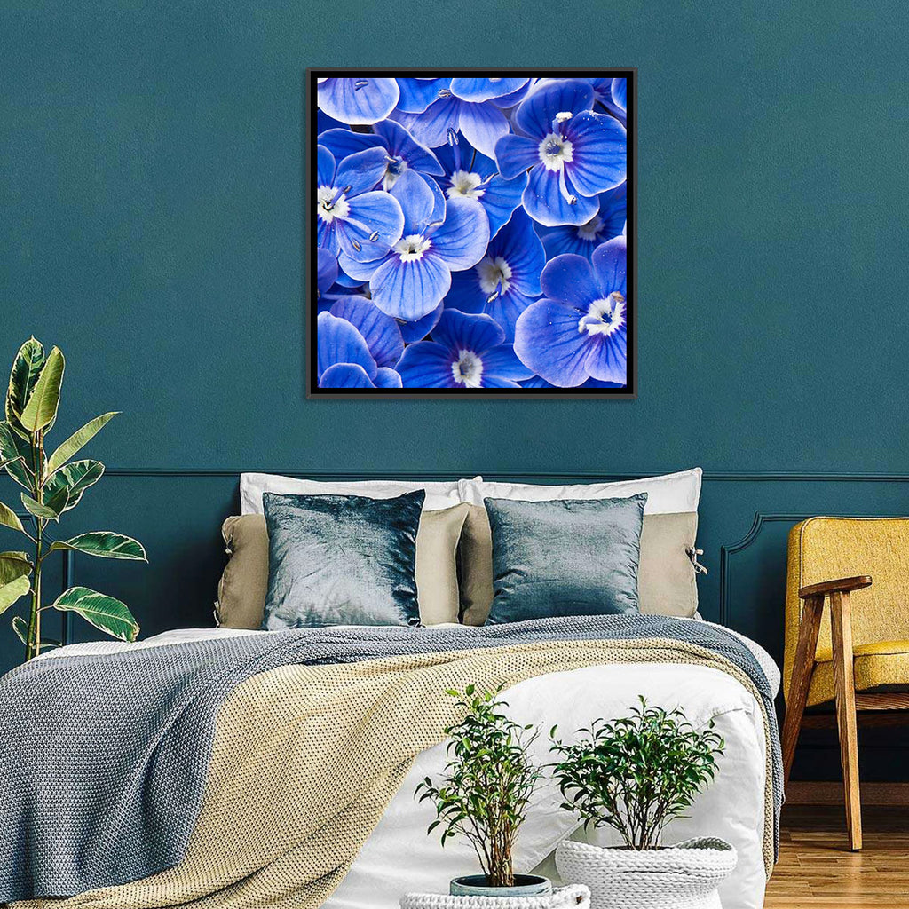 Blue Wildflower Close-up Wall Art