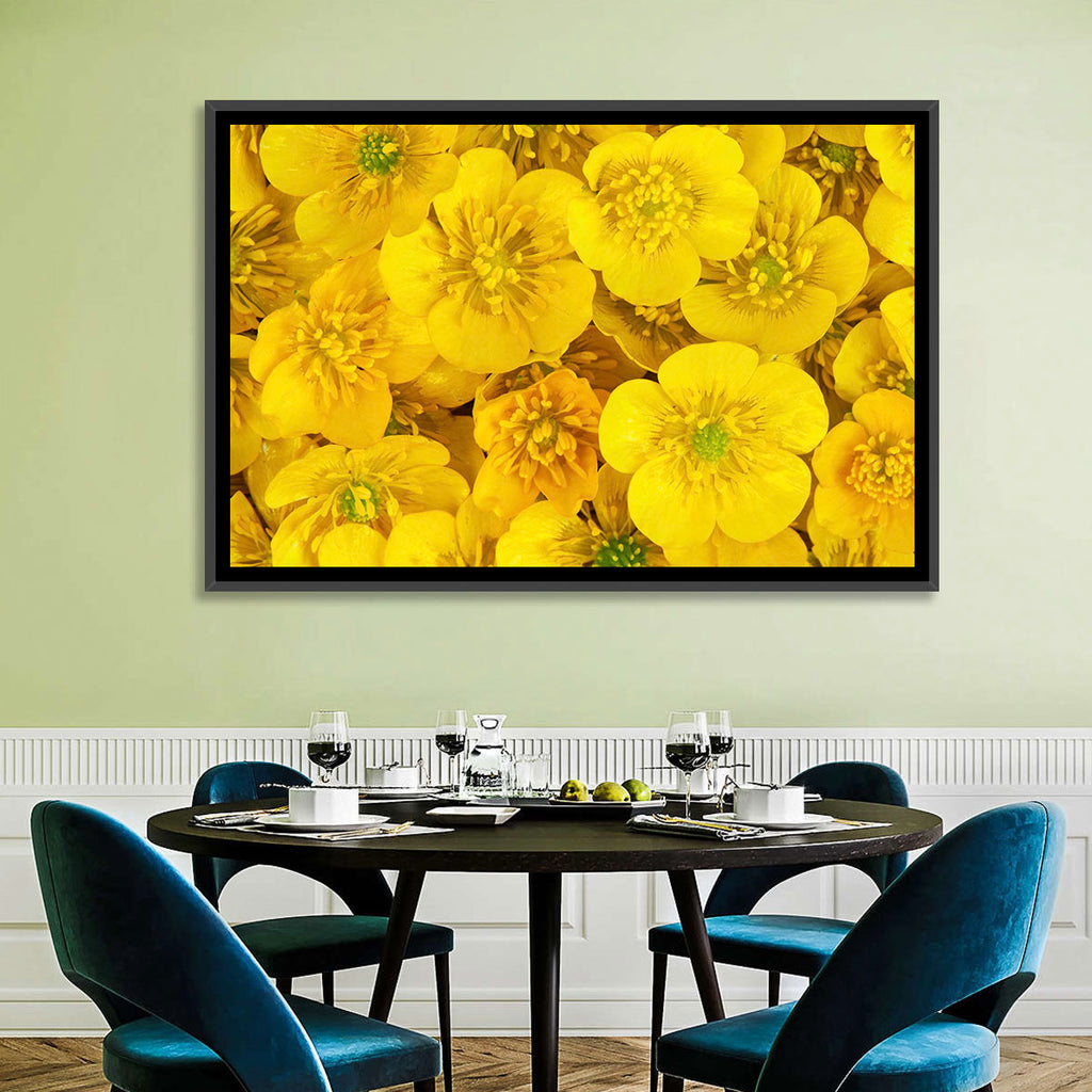 Yellow Buttercup Close-up Wall Art