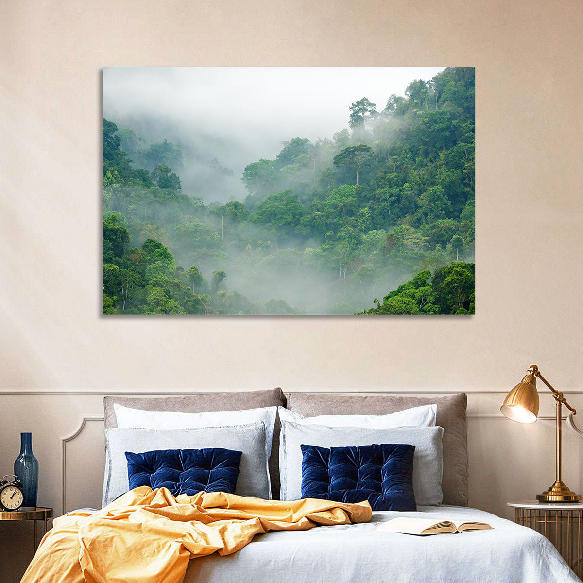Misty Rainforest Morning Wall Art