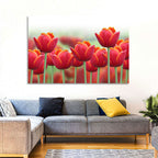 Red Tulips with Yellow Tips Wall Art