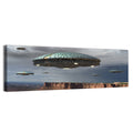 Ufos Over Stormy Canyon Wall Art