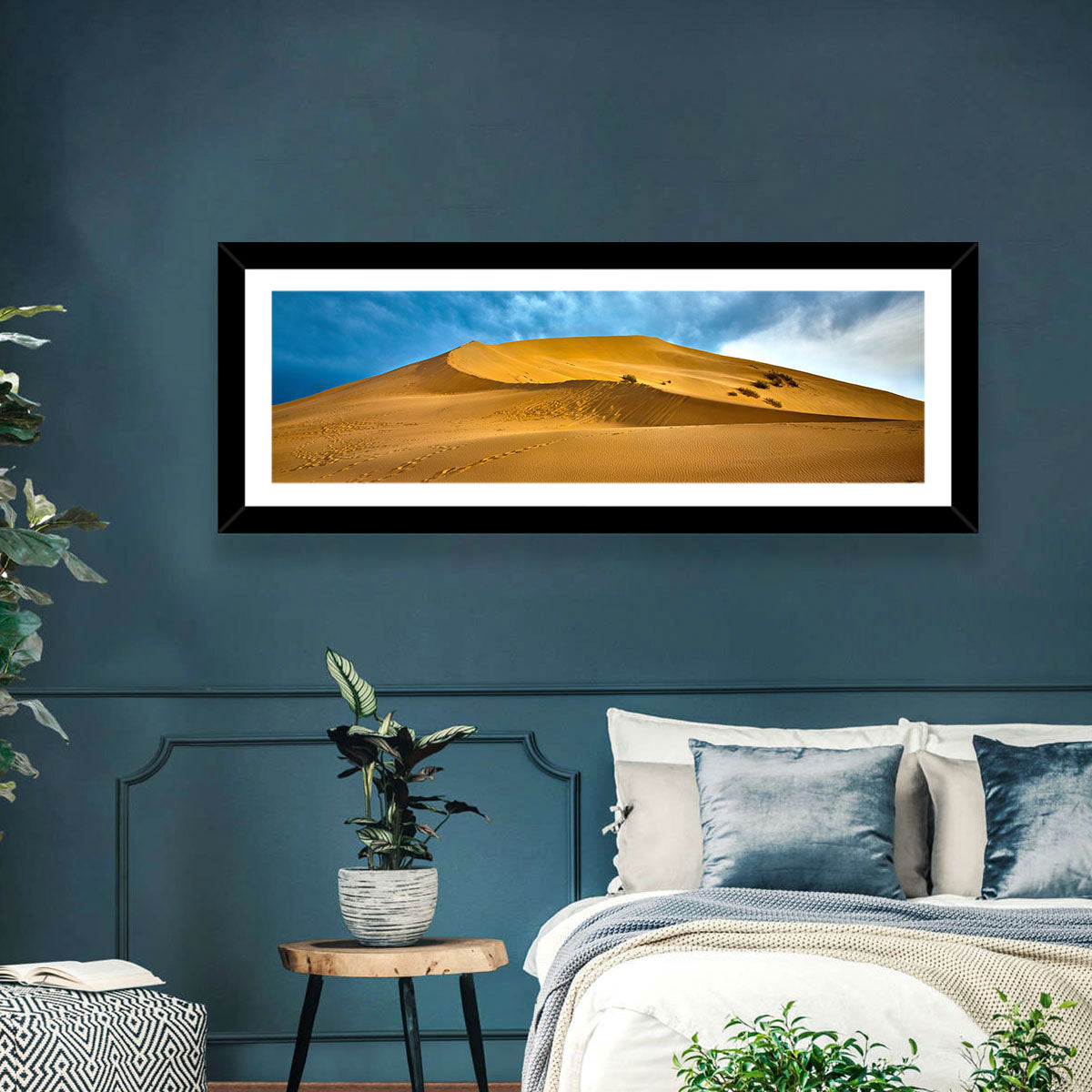 Altyn Emel Sand Dunes Wall Art in a room, landscape