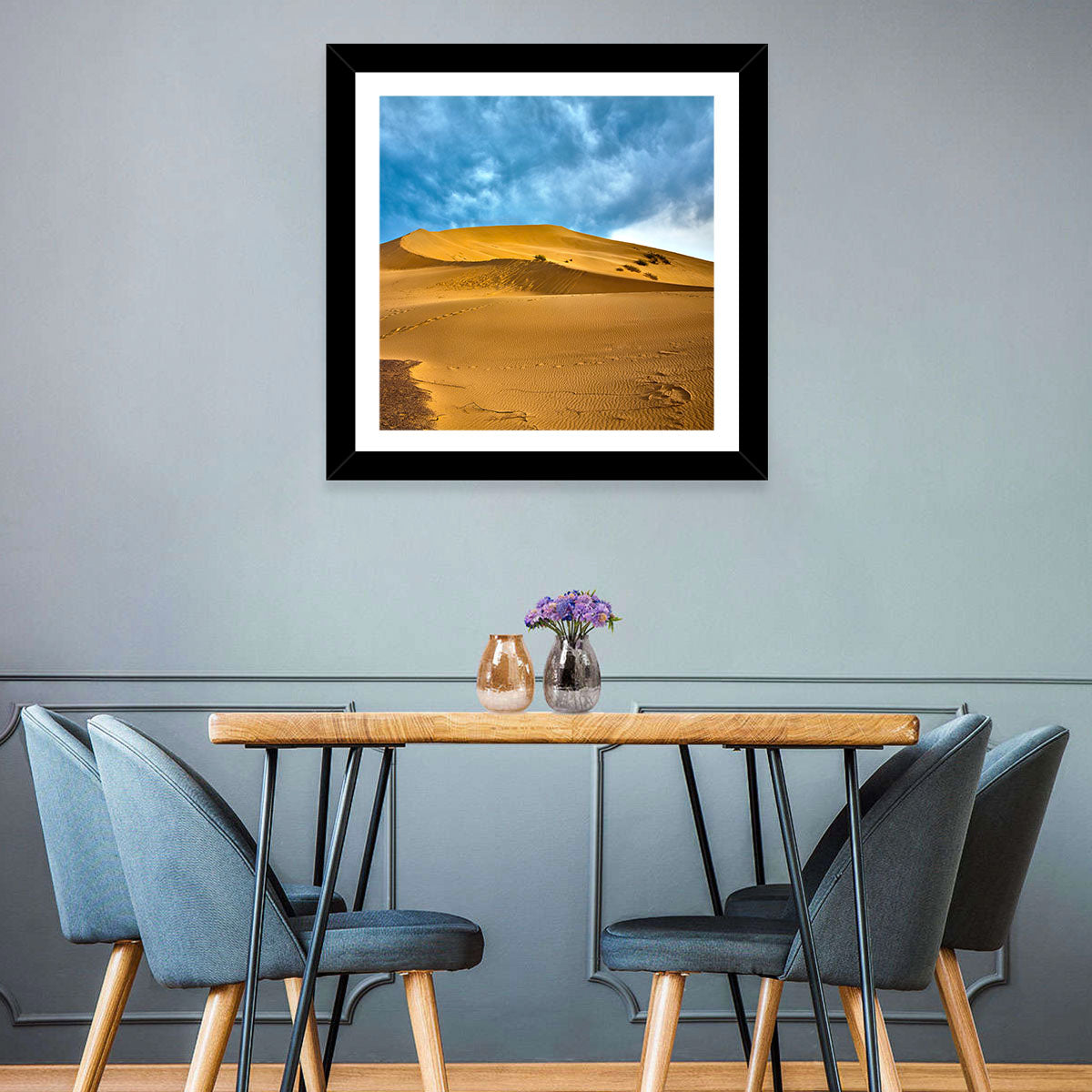 Altyn Emel Sand Dunes Wall Art in a room, landscape
