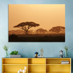 Amboseli Savanna Sunset Wall Art