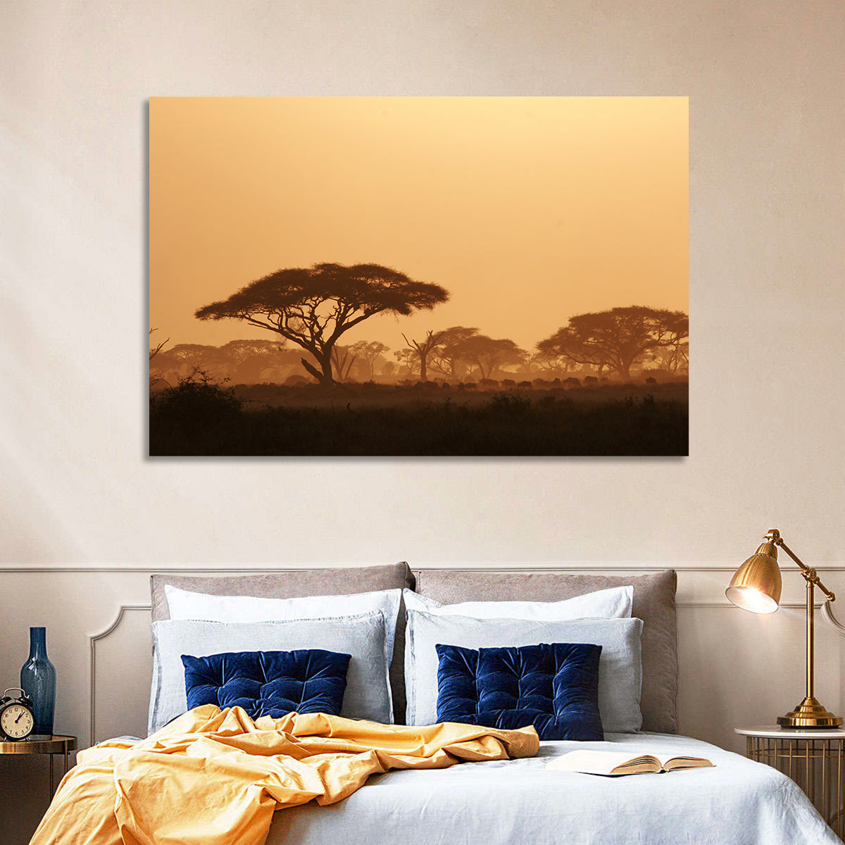 Amboseli Savanna Sunset Wall Art