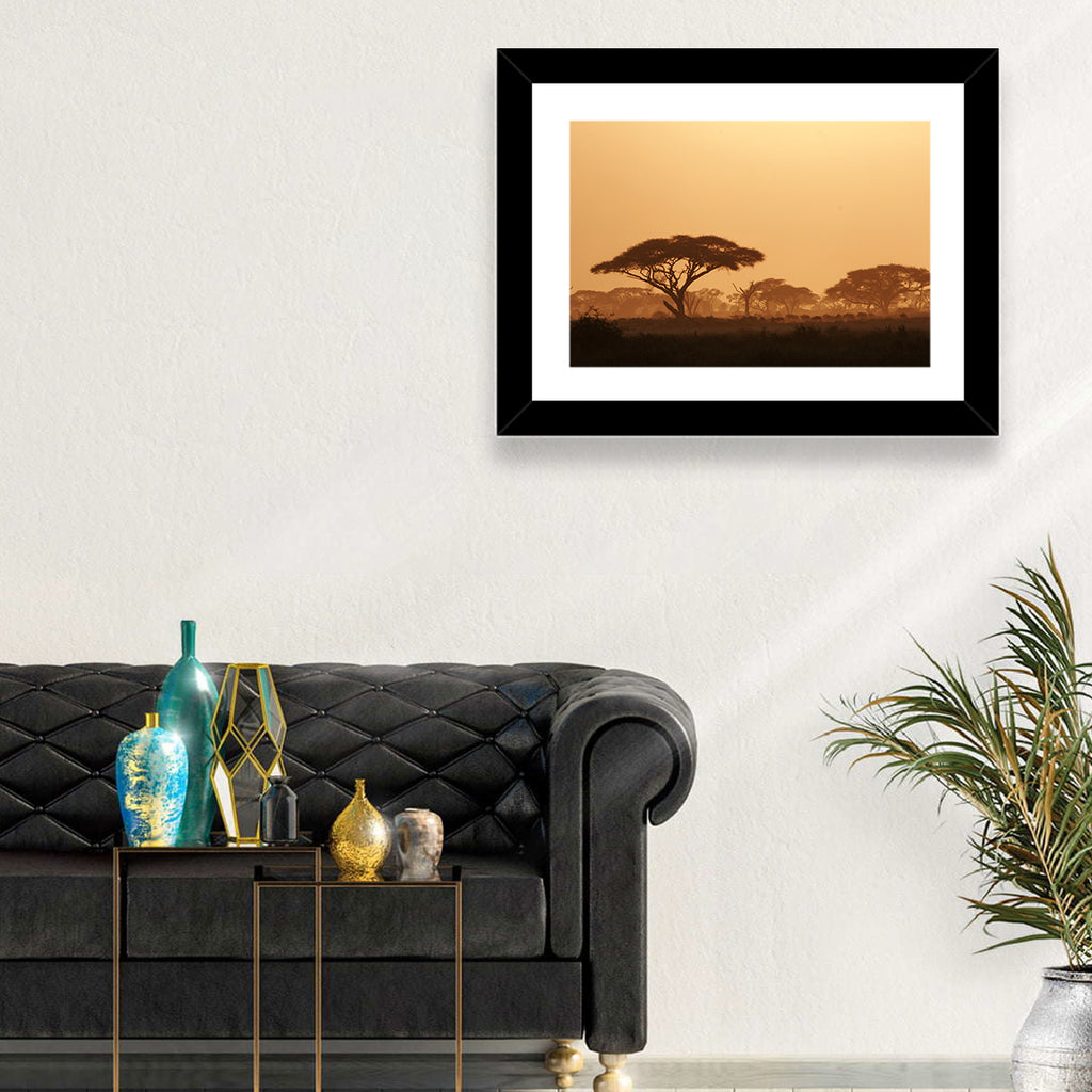 Amboseli Savanna Sunset Wall Art