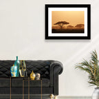 Amboseli Savanna Sunset Wall Art