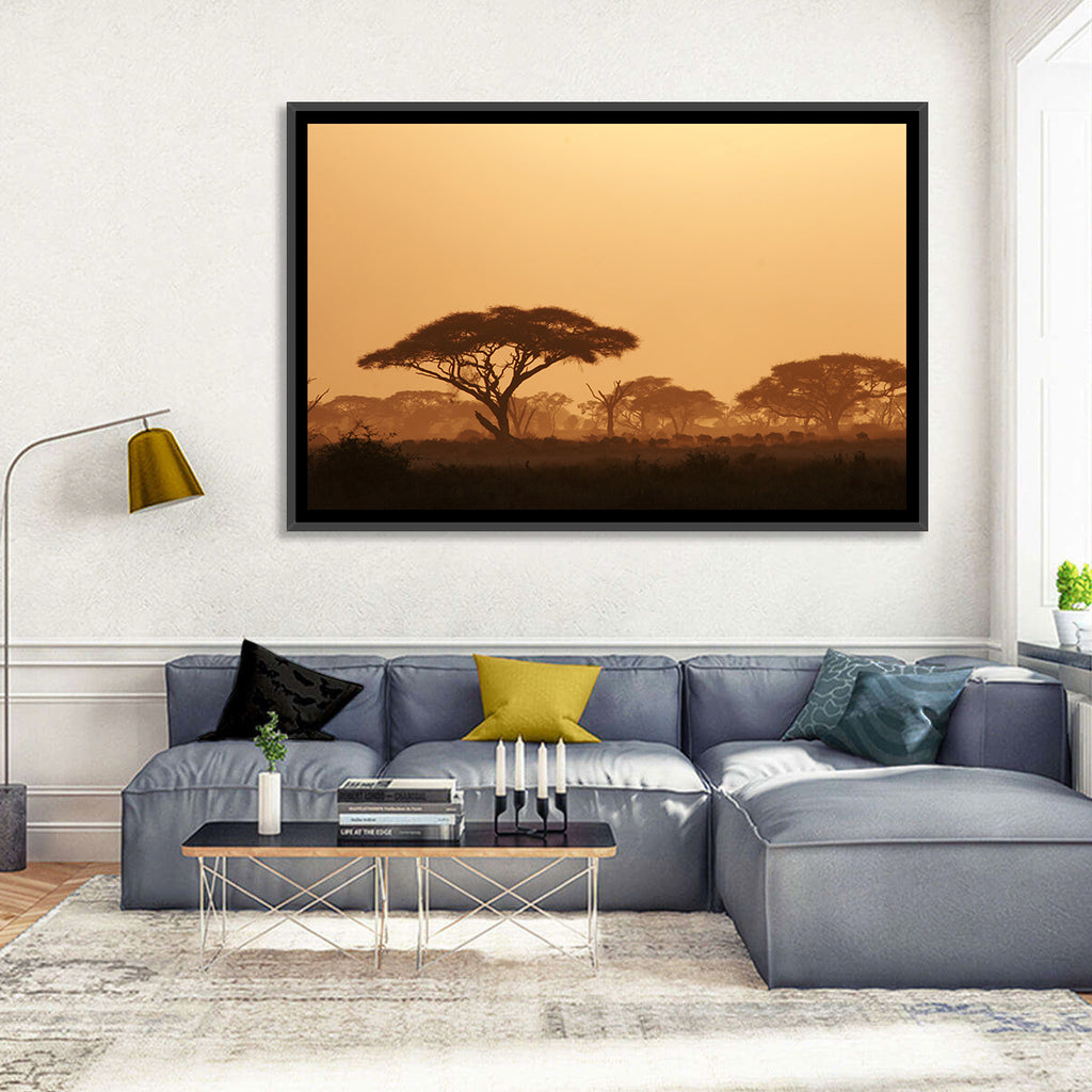 Amboseli Savanna Sunset Wall Art