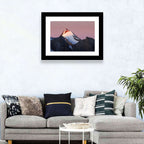 Mount Chimtarga Alpenglow Wall Art